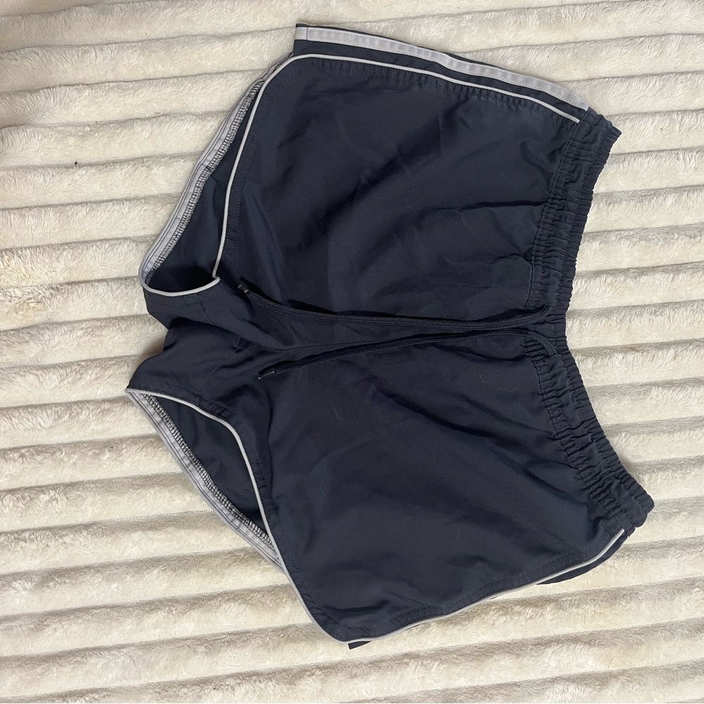 BCG Women's Gray Athletic Shorts with White Trim